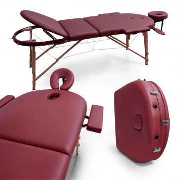 Массажный стол UNIX Comfort 3 Section Burgundy - 11